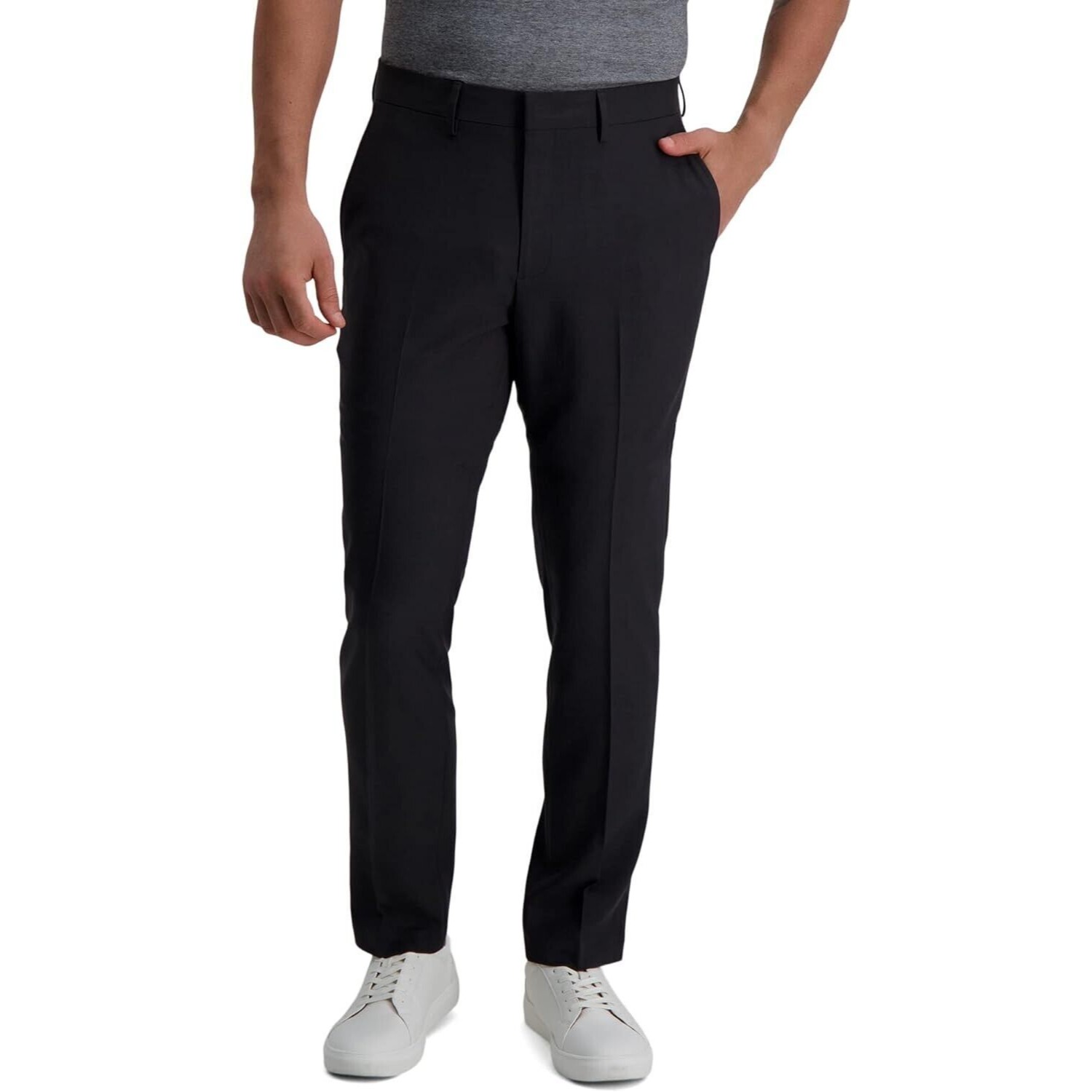 Haggar Smart Wash Repreve Slim Fit Suit Pants Mens 32x30 Charcoal Black New